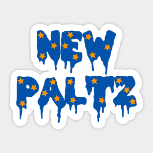 New Paltz Drippy Stars Sticker